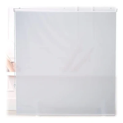 Afbeelding van Relaxdays douche rolgordijn wit douchegordijn gordijn bad &amp; waterafstotend 160x240cm