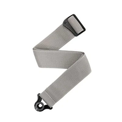 Afbeelding van D&#039;Addario PWSAL405 Auto Lock Polypro Guitar Strap Silver gitaarband