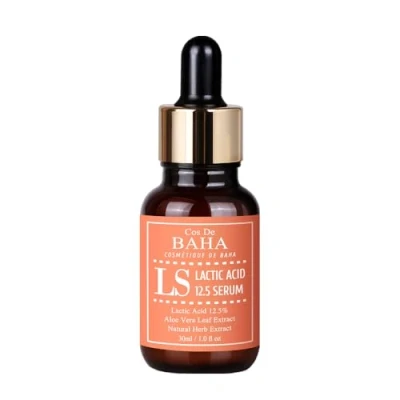 Afbeelding van Cos de BAHA Lactic Acid 12.5% Face Peel Serum with HA 30ml Mild Exfoliation for Healthier Skin