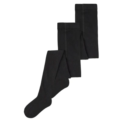 Afbeelding van NAME IT KIDS maillot NKNPANTYHOSE set van 2 zwart