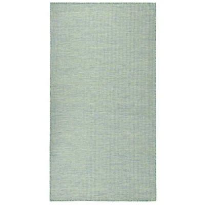 Afbeelding van Buitenkleed platgeweven 140x200 cm turquoise