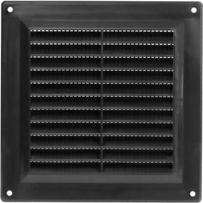 Afbeelding van Ventilatierooster vierkant 150x150 mm zwart VR1515M