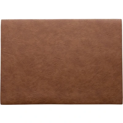 Afbeelding van Placemat ASA Selection Vegan Leather Caramel 46 x 33 cm
