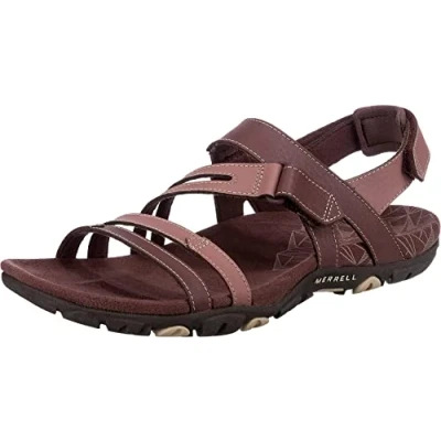 Afbeelding van Merrell Trekking Sandspur Convert Outdoorsandalen, Dames, Maat: 42, Marron Leer