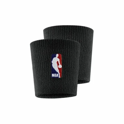 Afbeelding van Nike Performance Wristbands NBA 2 PACK Zweetbandje black/black, Maat: One Size, Black/black