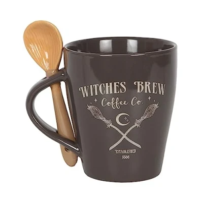 Afbeelding van Something Different Witches Brew Coffee Co. Beker met lepel