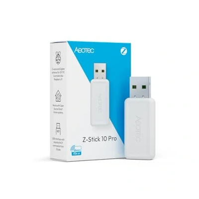 Afbeelding van Aeotec Z Stick 10 Pro Zigbee 3.0 &amp; Wave 800 Series USB adapter werkt met HomeAssistant Zigbee2MQTT Controller Long Range Tot 1 km bereik zonder Cloud