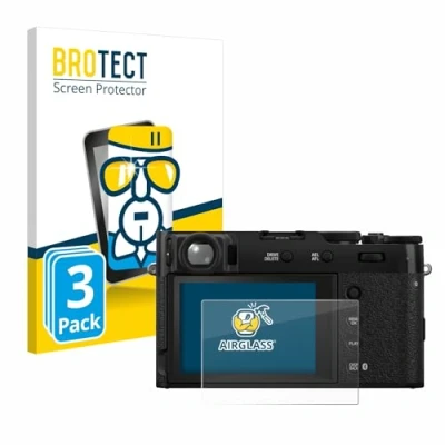 Afbeelding van BROTECT Screenprotector voor Fujifilm X100VI Folie Beschermfolie Beschermglas transparant (3 Stuks)