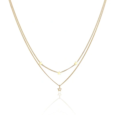 Afbeelding van Elli Layer Astro Ketting goldcoloured, Dames, Maat: 40, Gold coloured