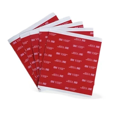 Afbeelding van Dpm tapes 3M VHB Dubbelzijdige kleefpads, extra sterk, waterbestendig, bestand tegen hoge temperaturen, voor auto, thuis en op kantoor, 100 mm x mm, 5 stuks