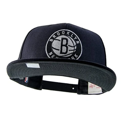 Afbeelding van Mitchell &amp; Ness Brooklyn Nets All Black And White Logo EU448 Snapback Cap NBA, Schwarz, Eén maat