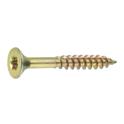 Afbeelding van Connex Universele schroeven 4,0 x 50 mm 1 kg grootverpakking verzonken kop TX aandrijving gedeeltelijke schroefdraad geel verzinkt/schroevenset/schroeven in zak / KL3214050