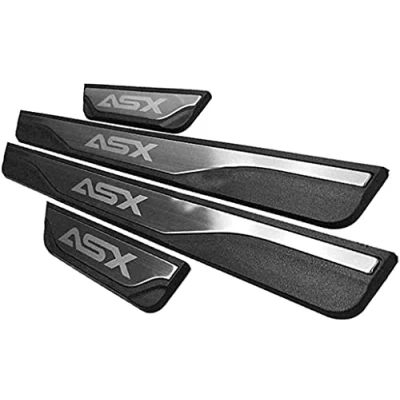 Afbeelding van 4 stuks Rvs Auto Instaplijsten Protector Voor Mitsubishi ASX 2013 2014 2015 2016 2017 2018 2019 2020 2021, Welkom Pedaal Guard Kick Platen Drempel Cover Accessoires