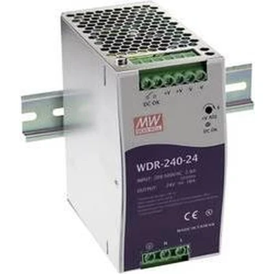 Afbeelding van MEAN WELL WDR 240 24 power supply unit W Metallic