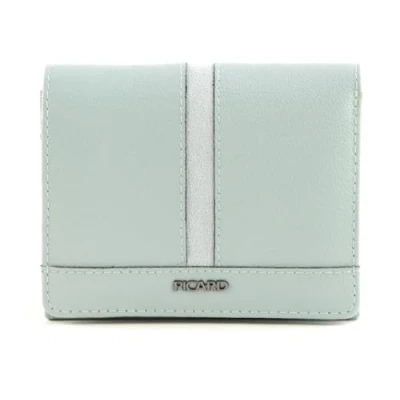 Afbeelding van PICARD Leren Portemonnee Marie 1 Flap Wallet Aqua Blauw
