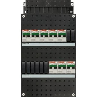 Afbeelding van Abb hafonorm installatiekast 3 fase 8 groepen 24 mod ip20 hxbxd 390x220x90mm 1spf006912f0218