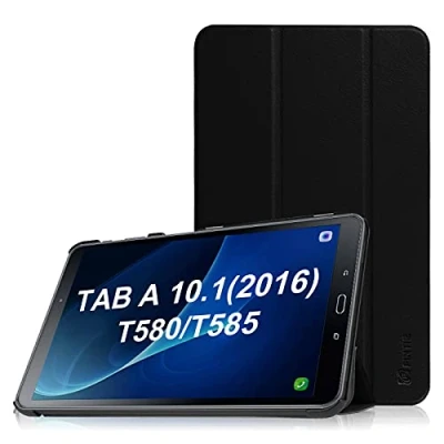 Afbeelding van Fintie Case voor Samsung Galaxy Tab A 10.1 2016, Super Dunne Lichtgewicht Beschermhoes hoes met Stand Functie Cover Geschikt 10,1 Zoll T580N / T585N, Zwart