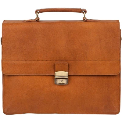 Afbeelding van Burkely Vintage Dean Briefcase cognac Laptoptas Aktetas