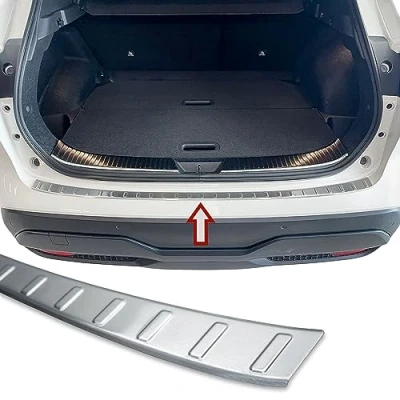 Afbeelding van Recambo Bumperbescherming roestvrij staal, mat, compatibel met Nissan Qashqai III, type J12, BJ vanaf 2021, premium kwaliteit van
