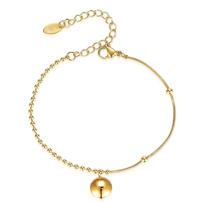 Afbeelding van Armband met bedel Zazi Lucky goud verguld Goudkleurig in geschenkverpakking van Sophie Siero