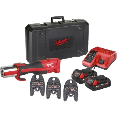 Afbeelding van Milwaukee M18 BLHPT 202CU set FORCE LOGIC compact koolborstelloos persgereedschap (2x 2,0Ah accu) in koffer