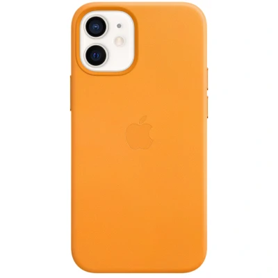 Afbeelding van Apple leren hoesje met MagSafe iPhone 12 mini california poppy