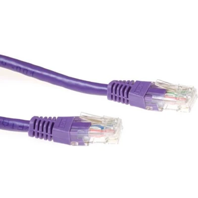 Afbeelding van ACT IB6651 U/UTP CAT6A Patchkabel Paars 1,5 meter