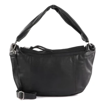 Afbeelding van FREDsBRUDER Leren Schoudertas Rousur Small Shoulderbag Black Zwart