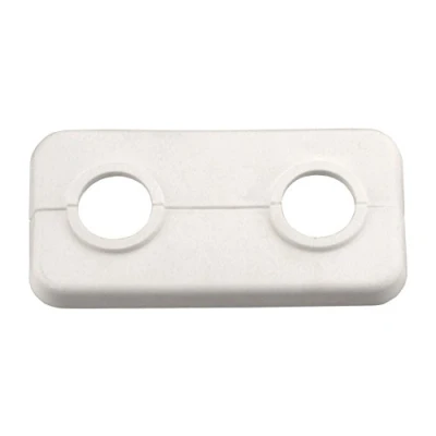 Afbeelding van Cornat Dubbele klaprozet, 18 mm, wit, 2 stuks, T384001