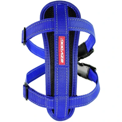 Afbeelding van EzyDog Chest Plate Hondentuig met Autogordel Zekering Honden Harnas XS Blauw