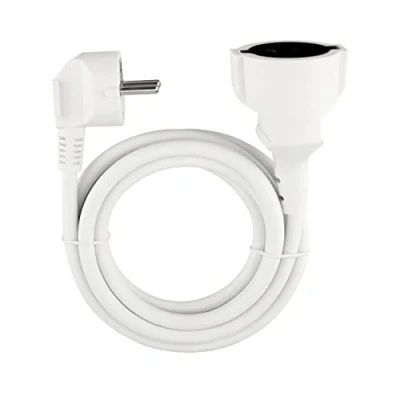 Afbeelding van REV 0016020114 verlenging, verlengkabel met hoekstekker 2 m, 3680W, wit