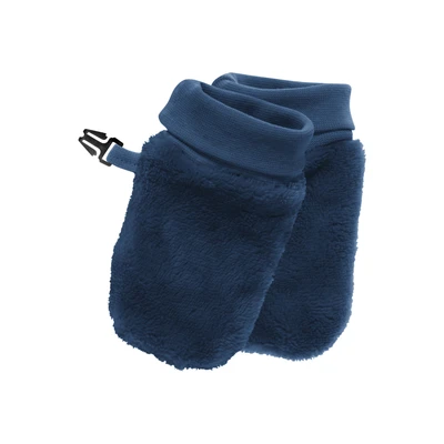 Afbeelding van Playshoes Unisex baby knuffel fleece wanten handschoenen, marineblauw, Eén maat