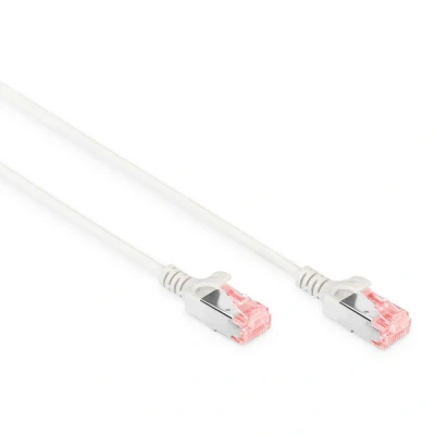 Afbeelding van DIGITUS LAN kabel Cat 6 4m Slank RJ45 netwerkkabel U/FTP afgeschermd Compatibel met 6A Grijs