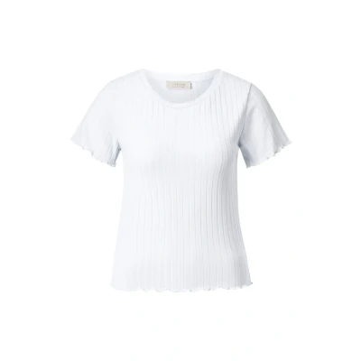 Afbeelding van Rich &amp; Royal Shirt Met korte mouwen golvende zoom aan romp en