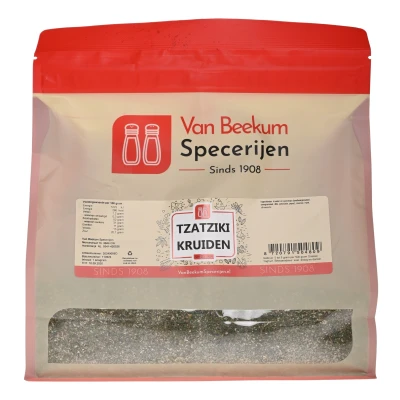 Afbeelding van Van Beekum Specerijen Tzatziki Kruiden 1 kilo (hersluitbare stazak)