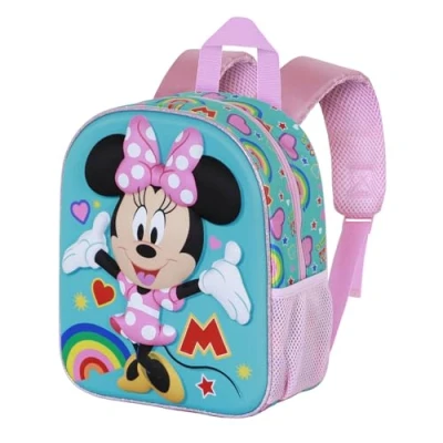 Afbeelding van Karactermania Disney Minnie Mouse Greet Kleuter Peuter 3D Rugzak Backpack Rugtas Turquoise