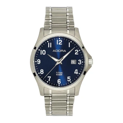 Afbeelding van Adora horloge met datum volledig titanium band AB6348 saphir glas