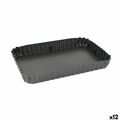Afbeelding van Springvorm Pan Quttin Zwart Koolstofstaal 22,5 x 15,5 3 cm (12 Stuks)