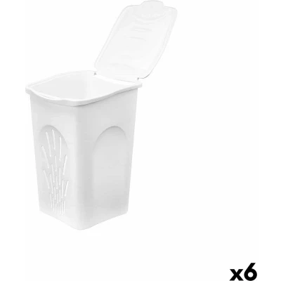 Afbeelding van Wasmand Stefanplast Wit Plastic 50 L 37 x 56 39 cm (6 Stuks)