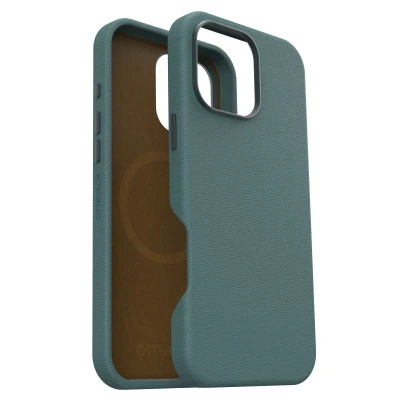 Afbeelding van Apple iPhone 16 Pro Max MagSafe Hoesje Kunstleder OtterBox Hardcase/Backcover Groen Telefoonhoesje Shockproof/Valbescherming