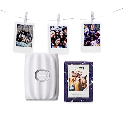 Afbeelding van instax Fujifilm mini Link 2 Smartphoneprinter Bundel, Clay White