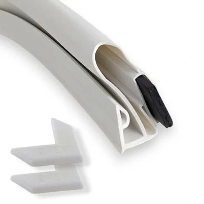 Afbeelding van DL pro Universele deurafdichtingset, 200 x 100 cm, magnetische afdichting, rubberen afdichting om in te klemmen de koelkast, vriescombinatie