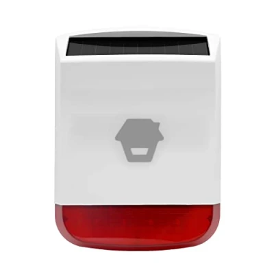 Afbeelding van Chuango SPS 260 Draadloze sirene op zonne energie, diefstalbeveiliging met rood knipperlicht, krachtig veiligheidssysteem voor thuis, volume 110 dB, compatibel accessoires