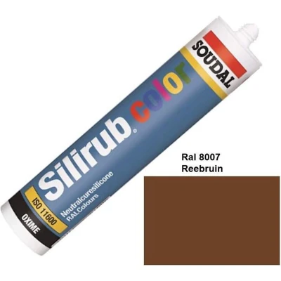Afbeelding van Soudal Silirub Color 300ml RAL 8007 (reebruin)