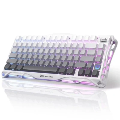 Afbeelding van GravaStar Gaming toetsenbord Mercury K1 (kleurverloop wit)