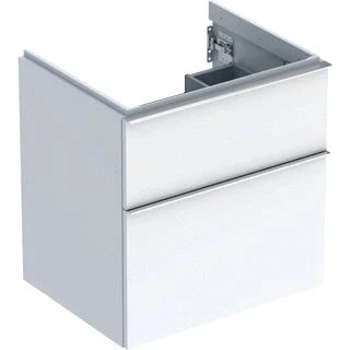 Afbeelding van Geberit iCon wastafelonderbouwkast met 2 schuifladen, wit glans /