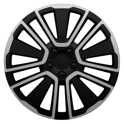 Afbeelding van J Tec 4 Delige Wieldoppenset Scuba 13 inch zilver/zwart