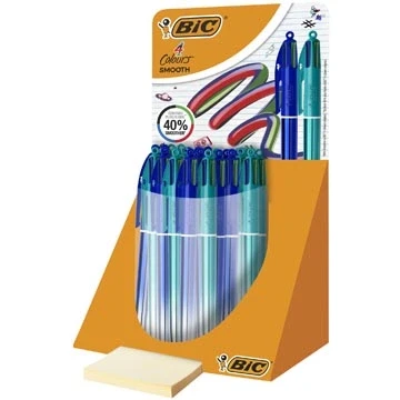 Afbeelding van Smooth Gradiant 4 kleurenbalpen blauw groen 30 stuks