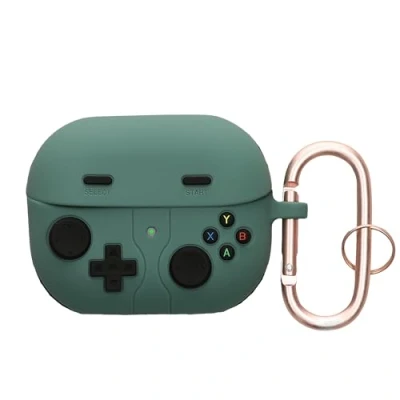 Afbeelding van kwmobile case compatibel met Samsung Galaxy Buds 3 / Pro Hoesje voor oordopjes in groen/zwart Gameconsole