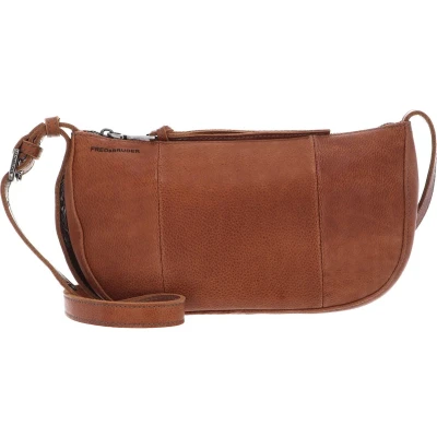 Afbeelding van FREDsBRUDER Leren Schoudertas My Old Friend Round Crossbag Wood Brown Bruine